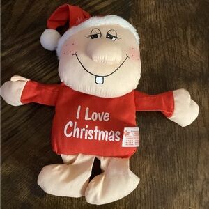 Vintage 1970's Russ WILBUR and FRIENDS Santa Beanbag Doll Merry Christmas HoHoHo